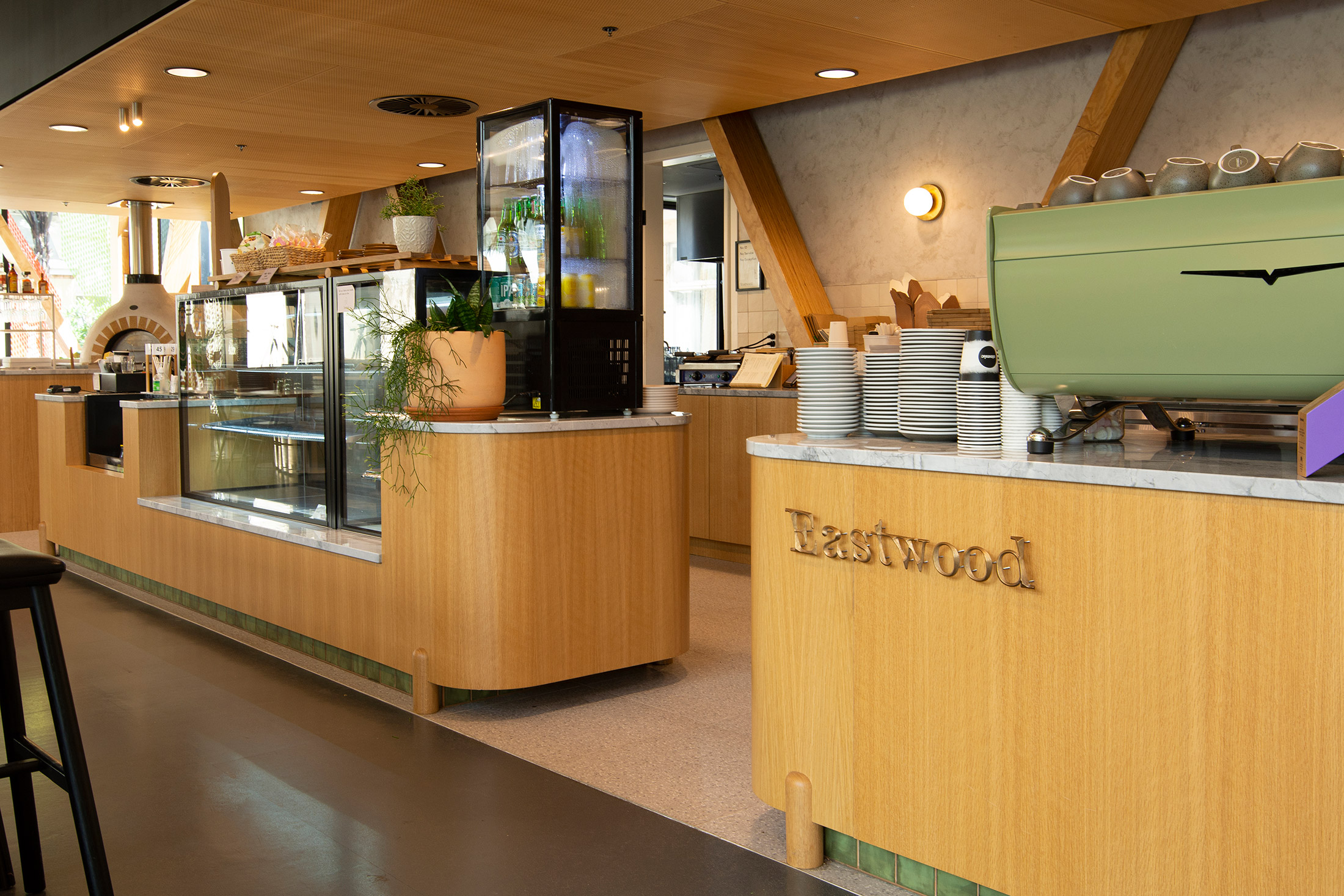 Front Counter - Eastwood Cafe Rotorua Cafe Fitout by Redwood Joinery